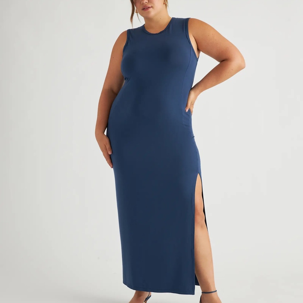 Quince Tensel Jersey Tank Maxi Dress